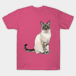 Silly Lynx Point Cat Blep T-Shirt